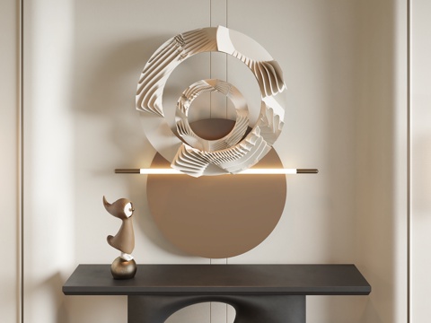  现代墙饰挂件3d模型 