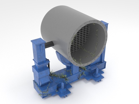  工业设备 机械装置 管道系统 过滤网3d模型 