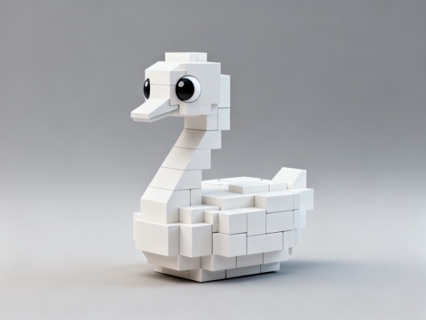 积木拼图天鹅AIGCsu模型