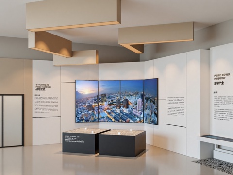 规划展厅 城市展厅su模型