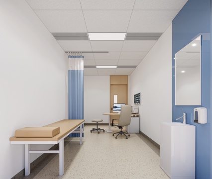 现代医院_医院诊室_诊室_心理咨询室su模型