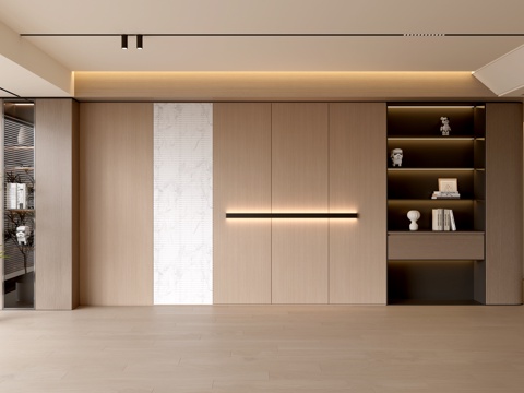 现代客厅 奶油客厅 沙发背景墙 客厅背景 奶油风背景墙su模型