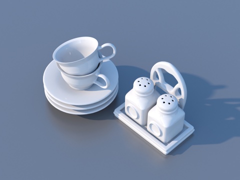  餐具 厨房用品3d模型 