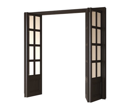 现代折叠门su模型