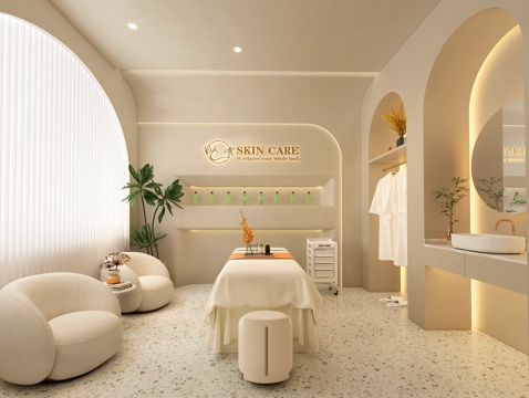  美容院包间   美容院SPA包间  美容美甲包间   美容院3d模型 