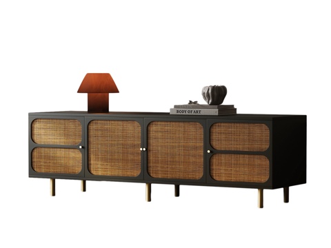 美式中古玄关柜 法式复古玄关柜 美式边柜 美式玄关柜su模型