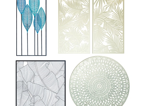  世界之家墙饰13d模型 