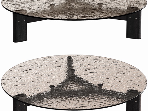  Ketch round coffee table3d模型 