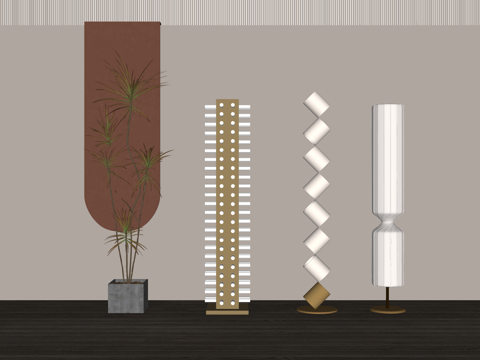 室外灯 装饰灯 灯具 灯光 吊灯 草坪灯su模型