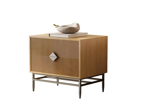 现代床头柜 现代意式床头柜su模型