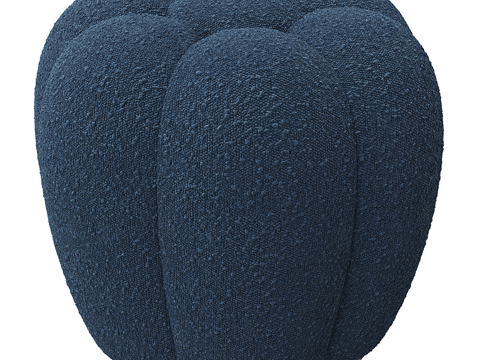  现代pouf布凳3d模型 