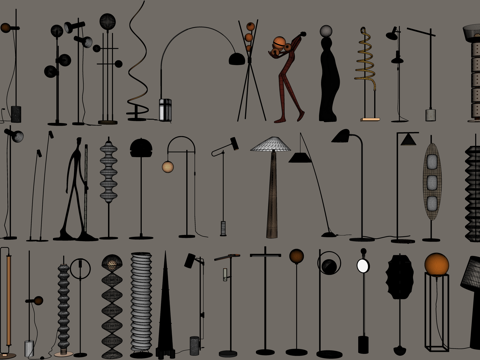 吊灯 灯光 室内灯 室外灯 射灯su模型