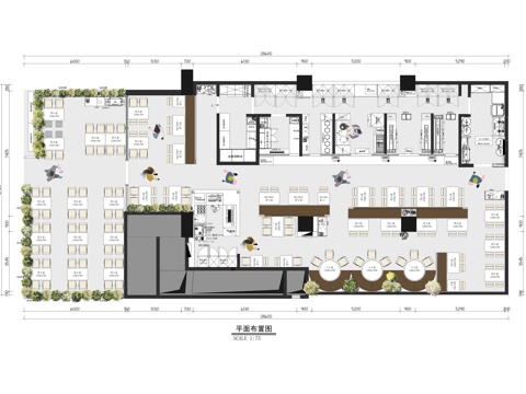 李小太烧烤平面布置图cad施工图