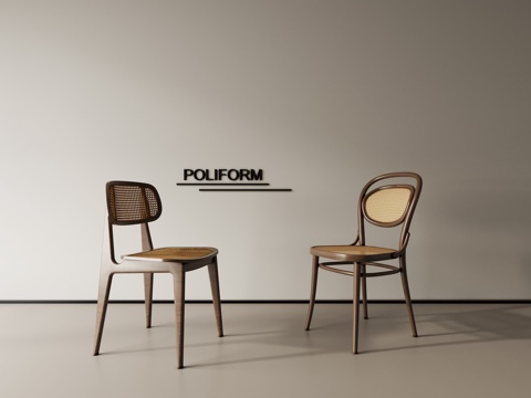 餐椅单椅书椅su模型