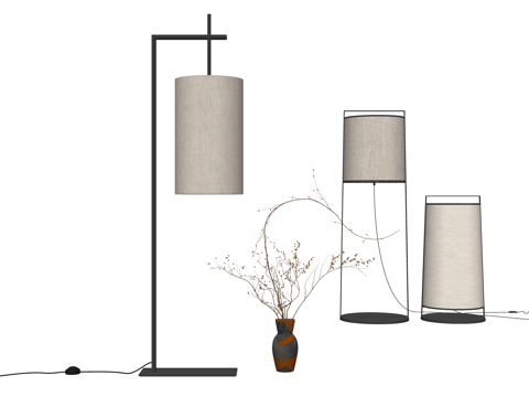 室外灯 装饰灯 灯具 灯光 吊灯 草坪灯su模型