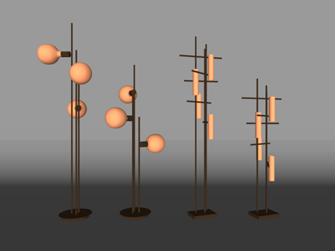 吊灯 灯光 室内灯 室外灯 射灯su模型