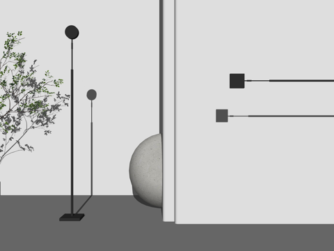 吊灯 灯光 室内灯 室外灯 射灯su模型