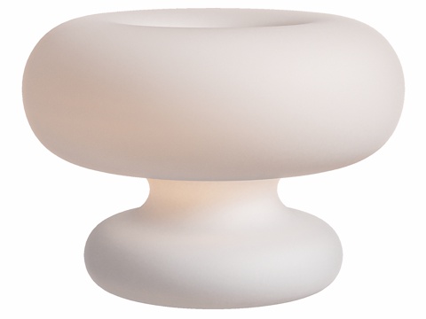  白色玻璃蘑菇甜甜圈台灯3d模型 