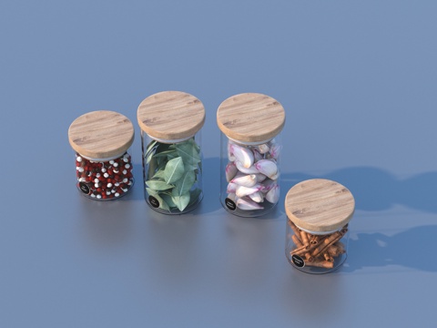  调味瓶 调料 储物罐子3d模型 