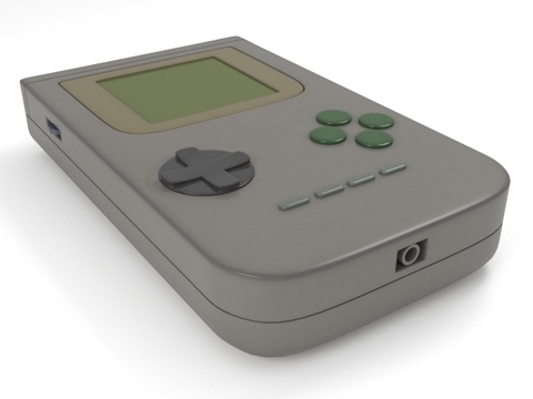  掌上游戏机 便携游戏设备 手持游戏机 游戏掌机 电子游戏机3d模型 