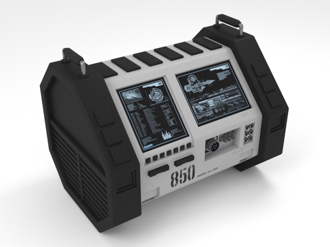  设备控制台 仪器面板 操作台3d模型 