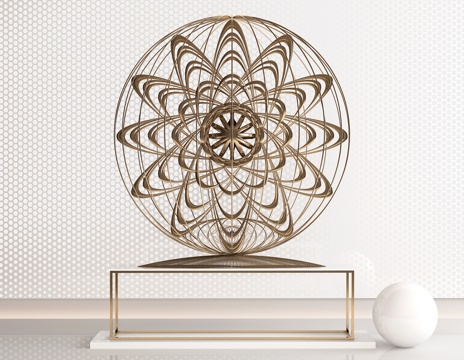  现代装饰品摆件 工艺品 现代装饰品摆件3d模型 