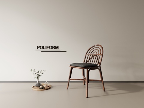 餐椅单椅书椅su模型