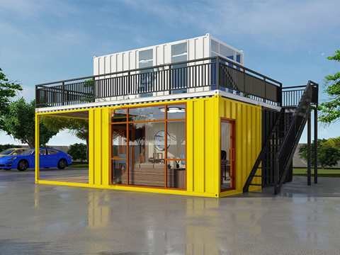 集装箱办公室建筑su模型