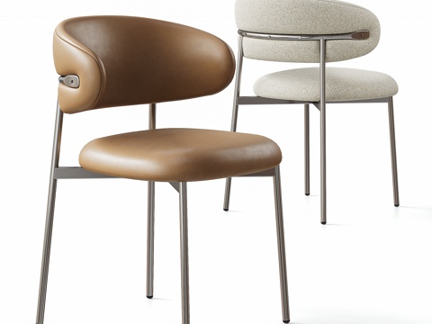 Calligaris 现代单椅组合 餐椅su模型