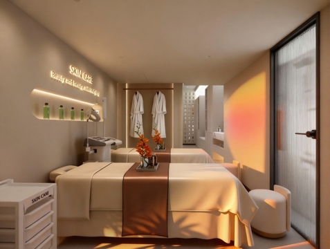  美容按摩室3d模型 