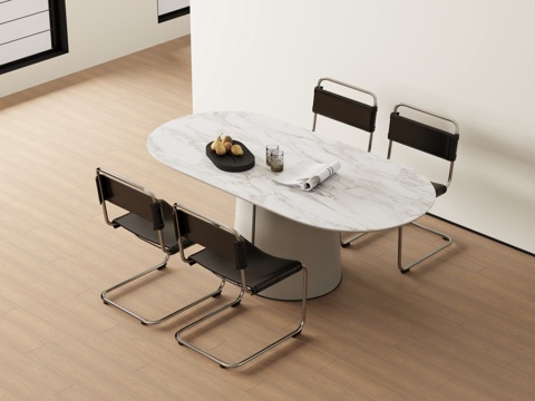 现代餐桌椅3d模型