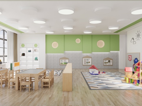 科学发现室  活动教室  音乐教室  建构教师su模型