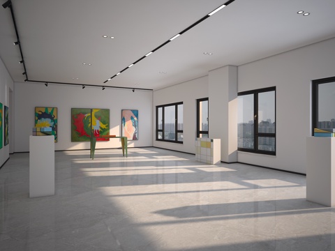  现代美术馆3d模型 