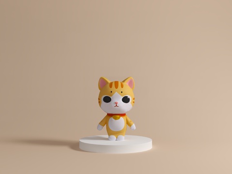 现代雕塑摆件 IP手办 艺术装置 商业美陈 卡通公仔su模型