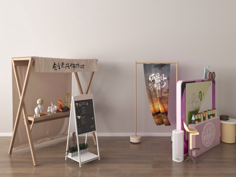  市集摊位 创意市集 快闪店设计 活动布置 商业展示 市集文化3d模型 