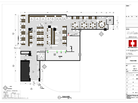 新中式火锅店渔惑火锅店cad施工图