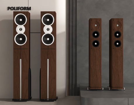 落地音响 高端声学 家居美学 实木音响 音响设备 品牌音响su模型