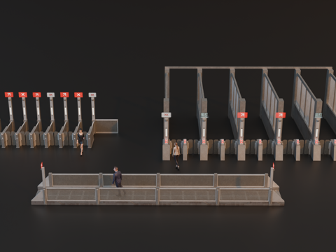 科幻地铁闸机 赛博朋克地铁闸机 未来城市地铁闸机su模型