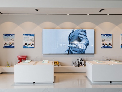 现代展厅su模型