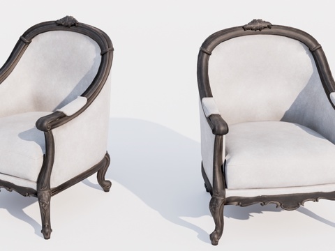 单沙发椅su模型