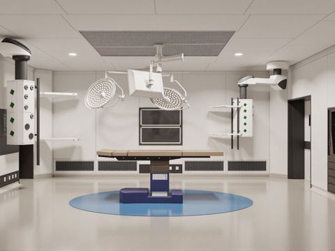 医院手术室su模型