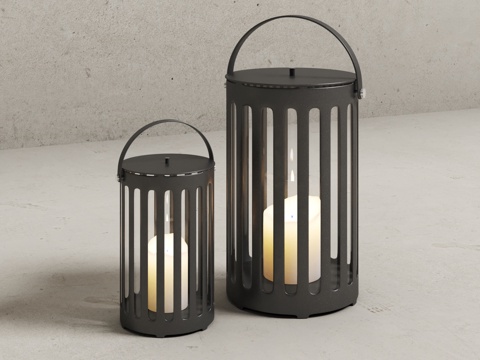  可提便捷烛台台灯3d模型 