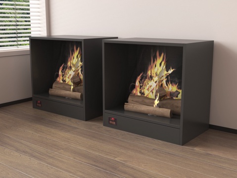 现代壁炉 装饰壁炉su模型