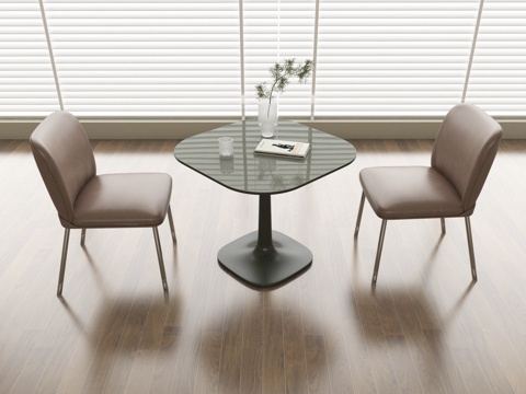 现代休闲桌椅su模型