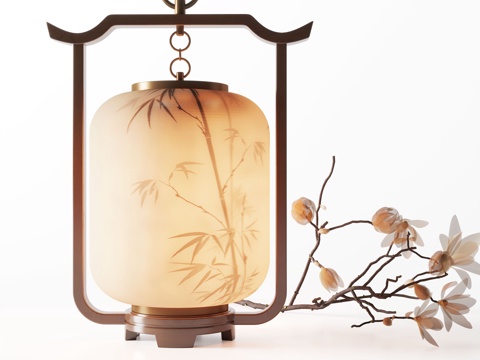 宋式台灯 台灯 灯具 装饰灯 艺术台灯su模型