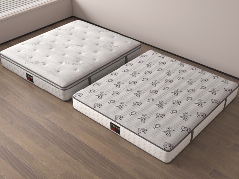 现代床垫 床品 席梦思su模型
