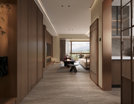  宋代美学客餐厅3d模型 