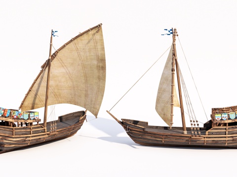 现代木船免费su模型