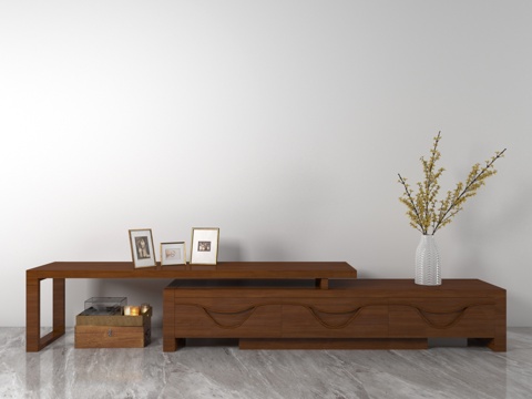  现代电视柜模型3d模型 