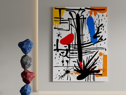  现代装饰画 装饰画 意式装饰画 挂画 现代抽象挂画3d模型 